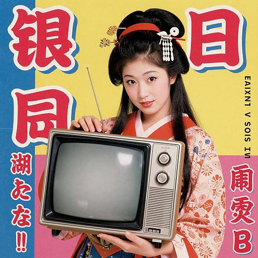 Vintage Japanese Arcade Era Poster