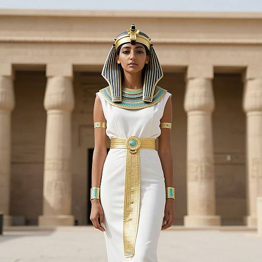 Woman in Egyptian Pharaoh Attire