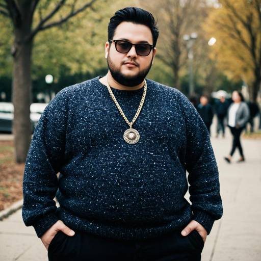 Chubby Guy in Outdoor Fashion Shoot