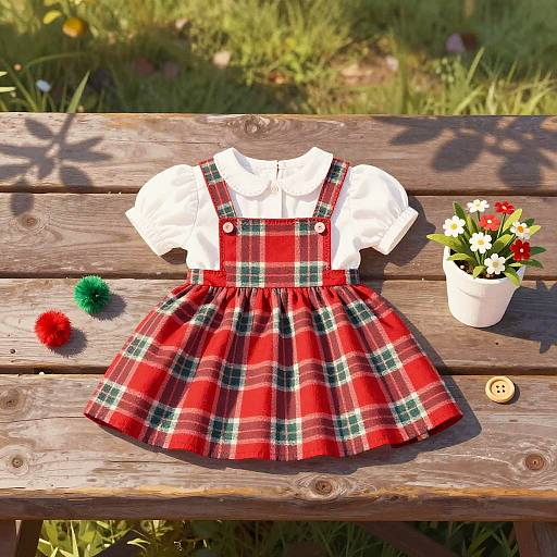 Vibrant Baby Outfit Gouache Illustration