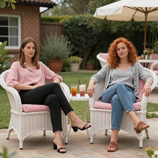 Charming Garden Lounge with Friends