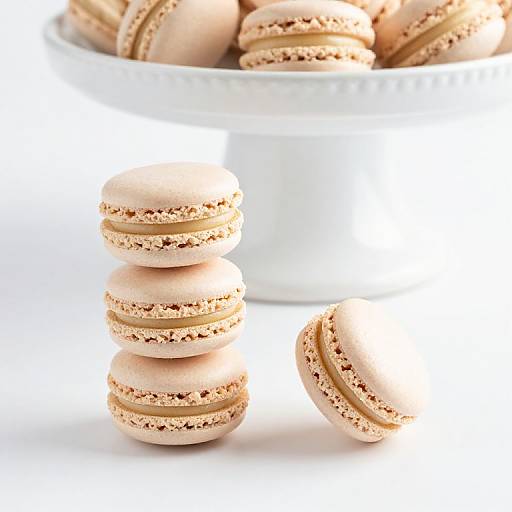 Artful Delicate Macarons Arrangement