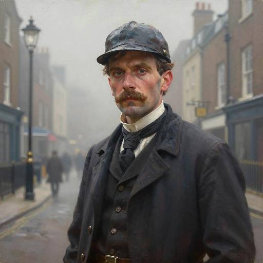 Steam-Powered Engineer in Foggy London