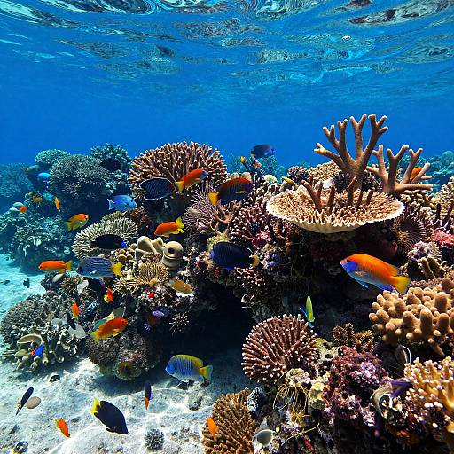 Vibrant Underwater Coral Reef Scene