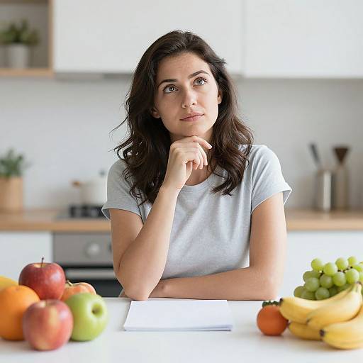 Woman Planning Weekly Nutrition
