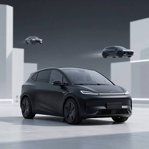 F222 Matte Black Futuristic EV