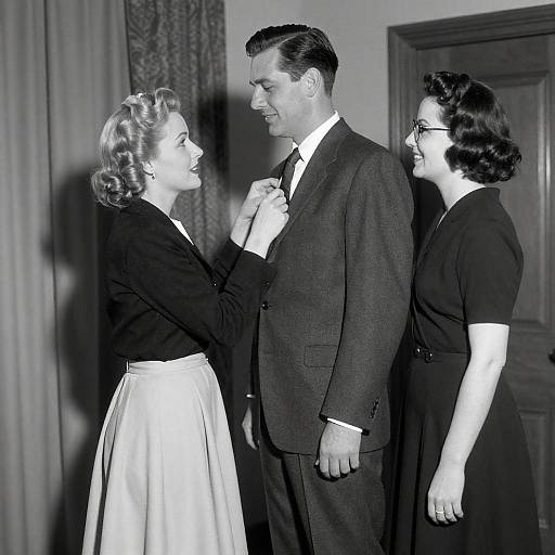 Classic 1940s Black-and-White Photograph