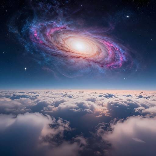 Surreal Skybox Galaxy Landscape