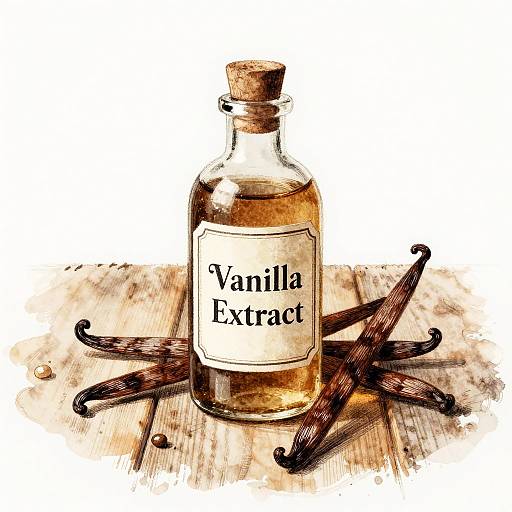 Vintage Vanilla Extract Apothecary Art