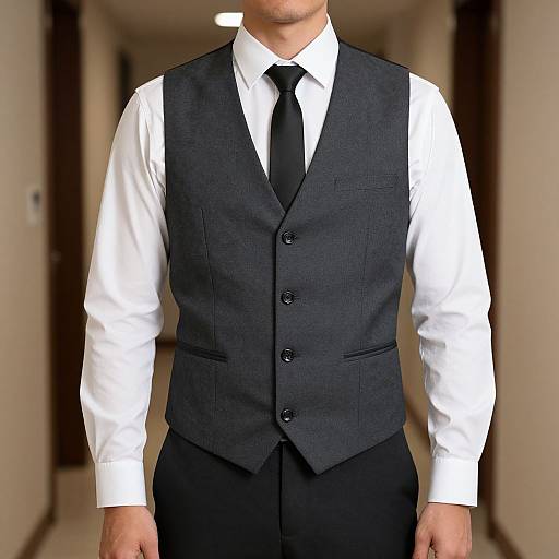 Stylish Man in Suit and Waistcoat
