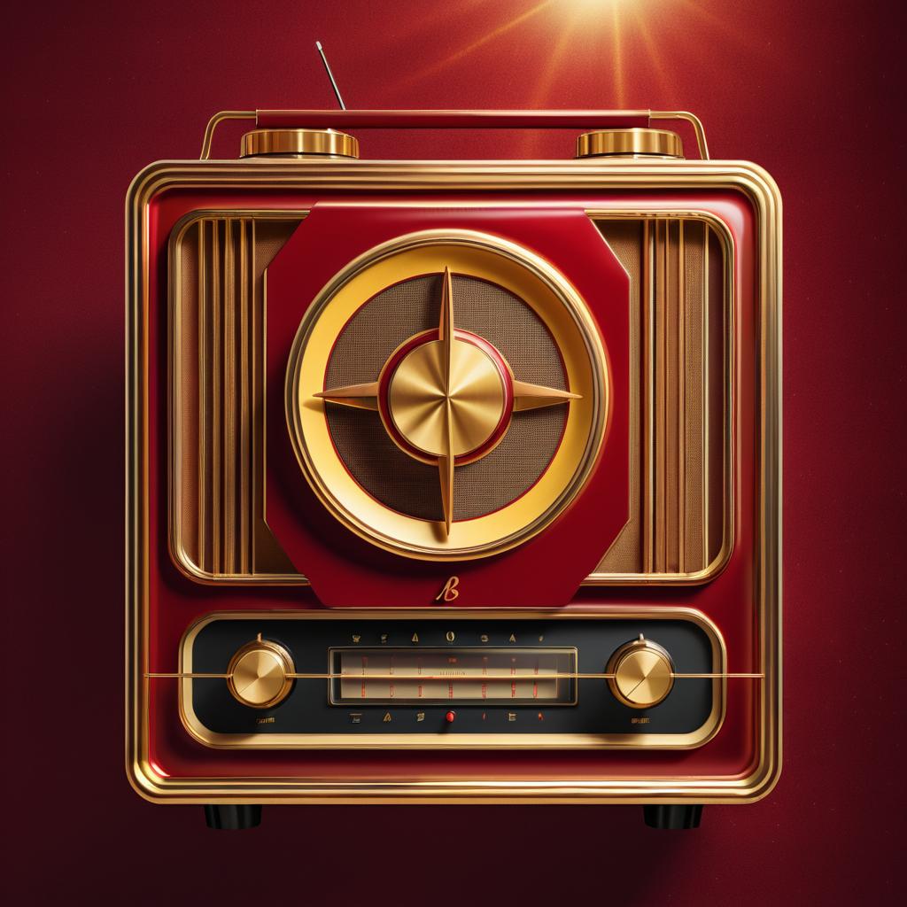 Retro Radio Vintage Poster Design