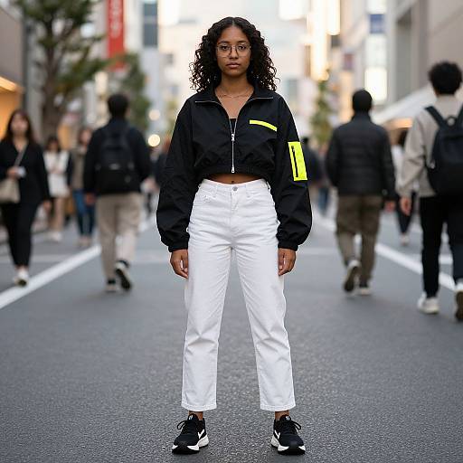 Young Woman in Tokyo Streetwear