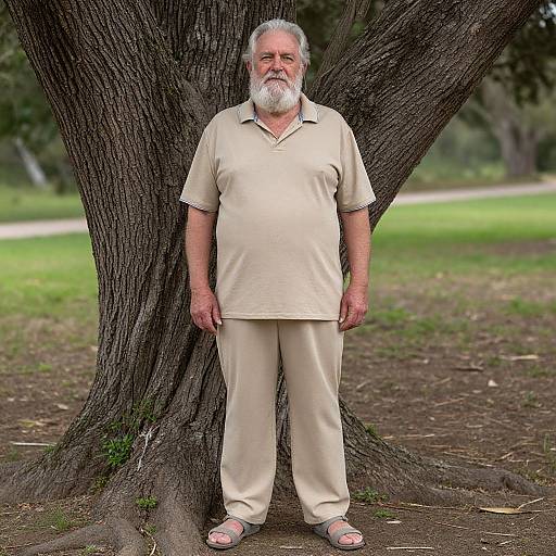 Old Man in Encanto Costume Outdoors