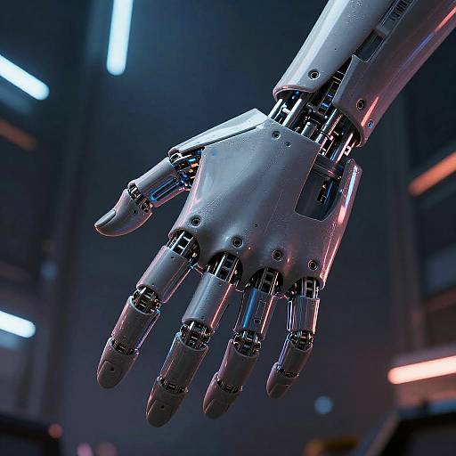 Cyberpunk Degloved Hand Revealing Robotics