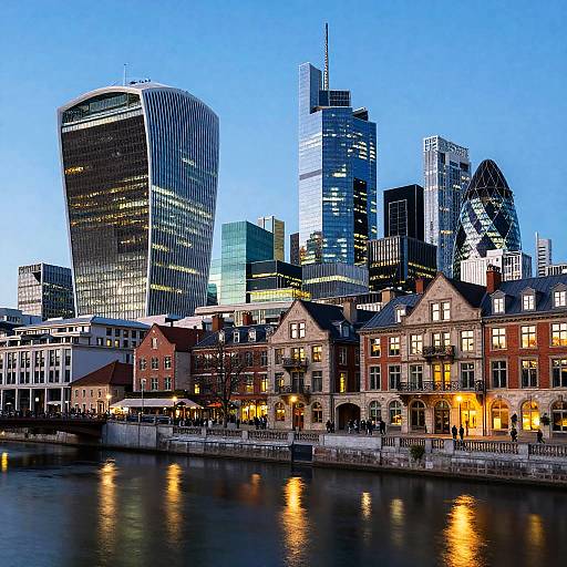 Modern Skyscrapers Meet Old Town Charm