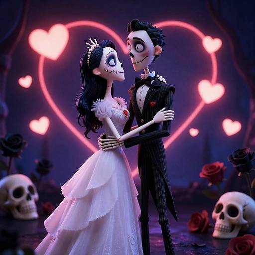 Nightmare Before Valentine's Day Embrace