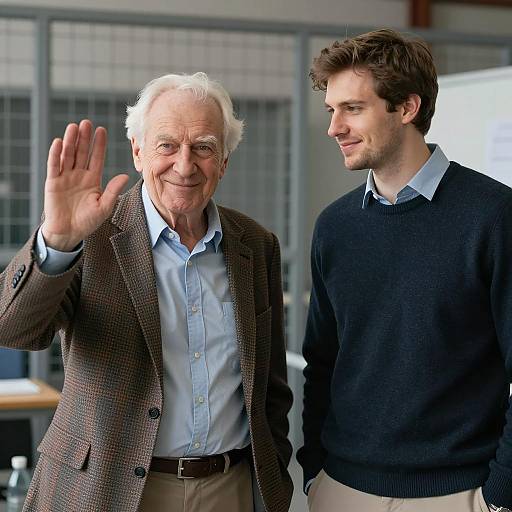 Joyful Interaction Between Two Generations