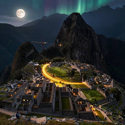 Renaissance Fresco Meets Modern Light Cyclone