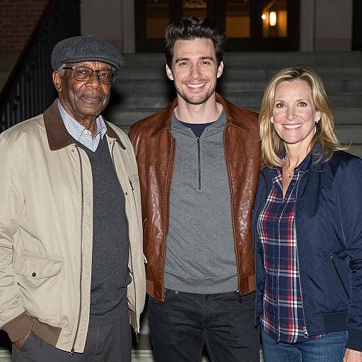 Nighttime Gathering of Diverse Friends