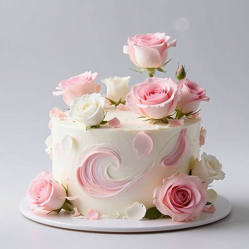 Whimsical Floating Floral Cake