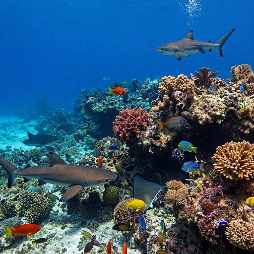 Vibrant Underwater Reef Panorama