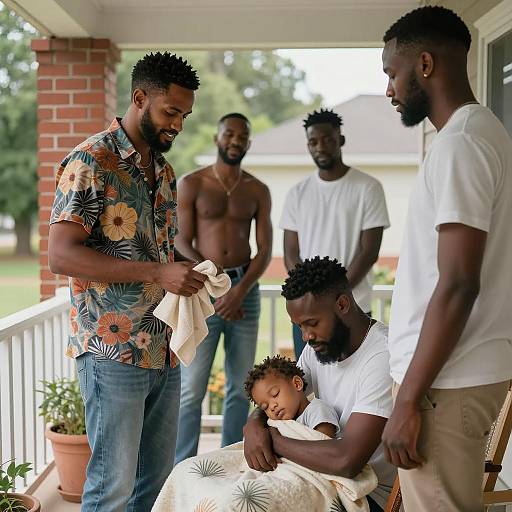 Joyful Gathering on the Porch
