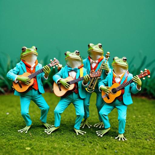 Frog Band in Turquoise Suits
