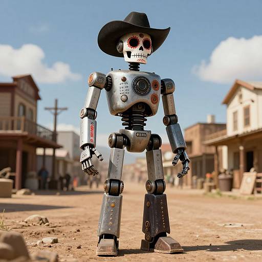 Day of the Dead Vaquero Robot