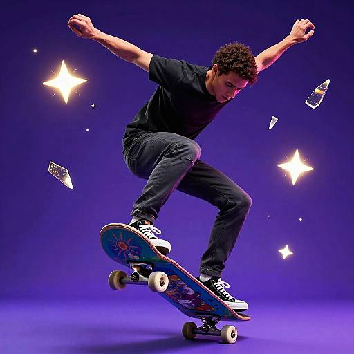 Enchanted Fantasy Skateboard Tricks
