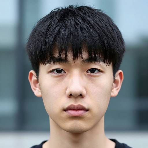 Buzz Cut Portrait with Urban Vibe