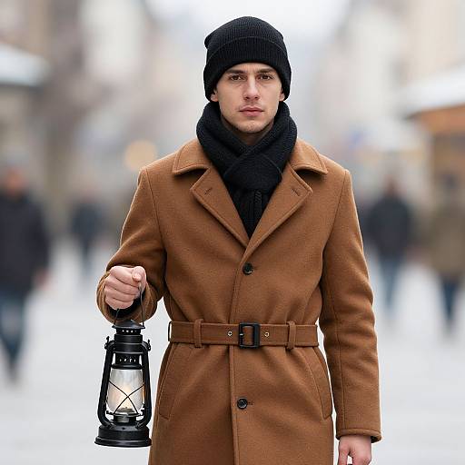 Realistic Winter Outfit for Man