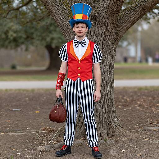 Mad Hatter Teen Costume Outdoors