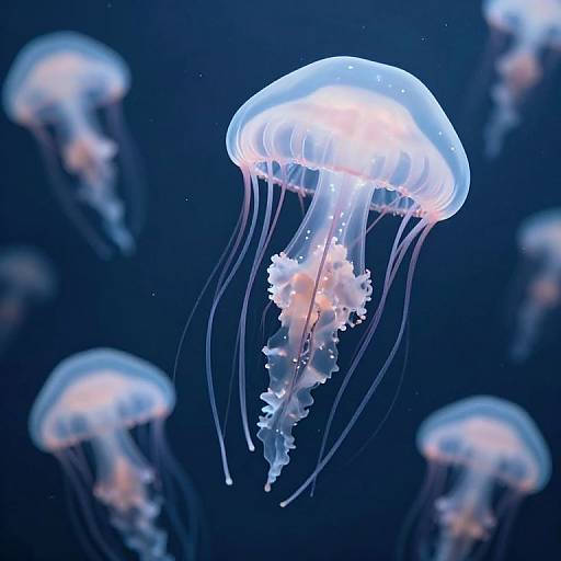 Surreal Giant Jellyfish with Weather