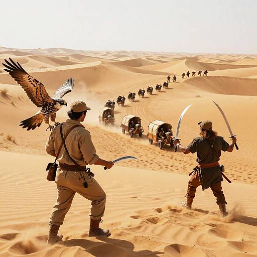 Desert Nomads' Surprise Attack