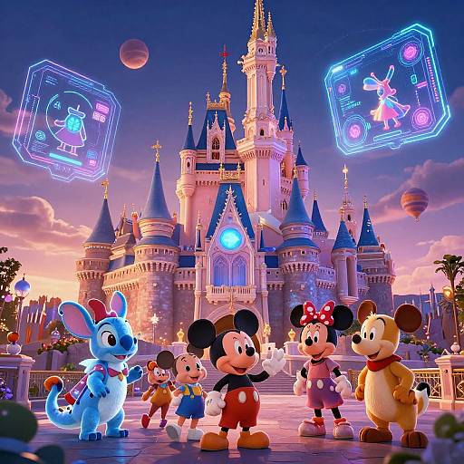 Futuristic Disney Fairytale Movie Posters