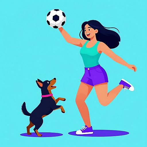 Joyful Dance with Miniature Pinscher