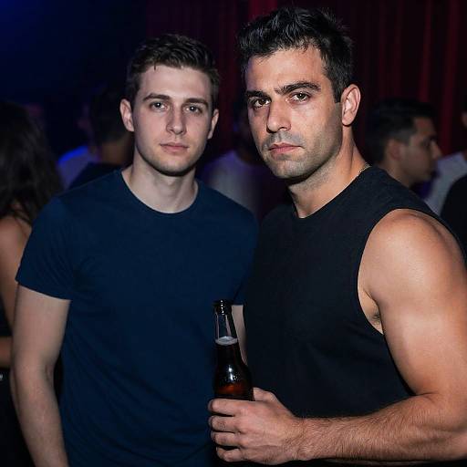 Nightclub Portrait of Two Men