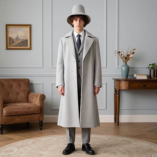 Penny Costume in Long Coat and Hat