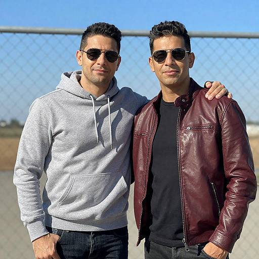 Close Friends by the Chain-Link Fence