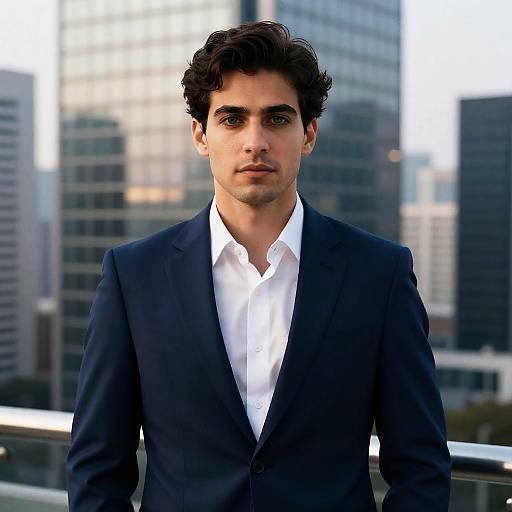 Elegant Man in a Modern Office Setting