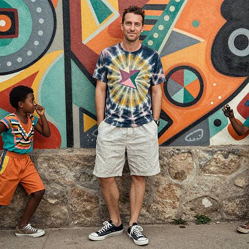 Retro Street Style with Bold Art