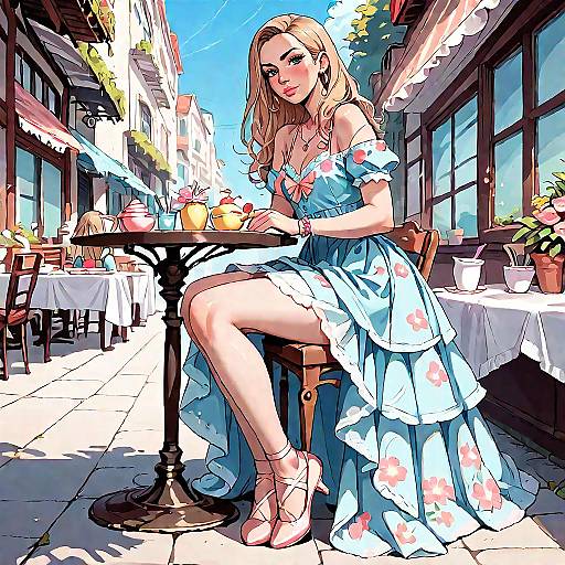 Anime Gyaru in Edinburgh Café Scene