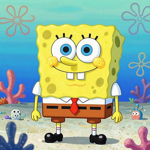 Vibrant Spongebob Sponge Letter Generator