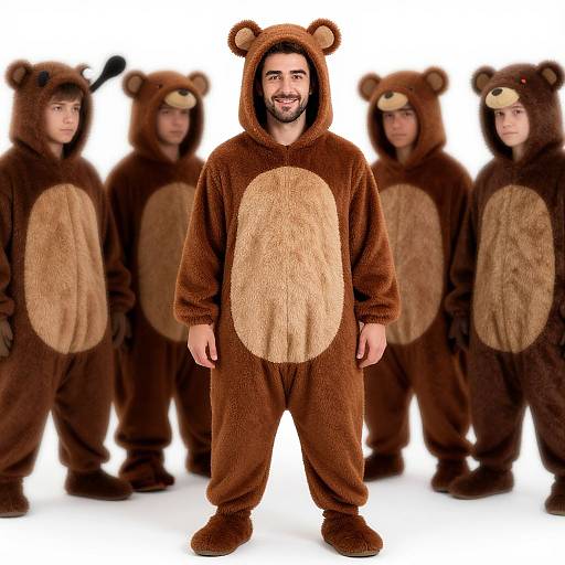 Mature Male in Bear Sumo Suit