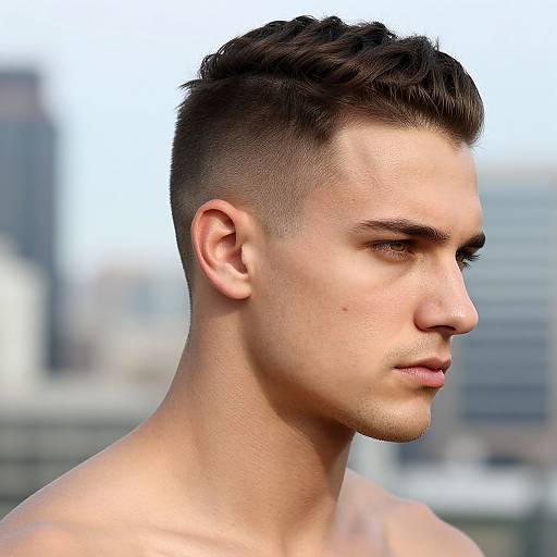 Modern Side Part Undercut Portrait