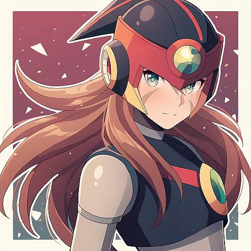 Illustration of Axl (mega man), mega man (series) in the style of Cheer (cheerpuppy14)