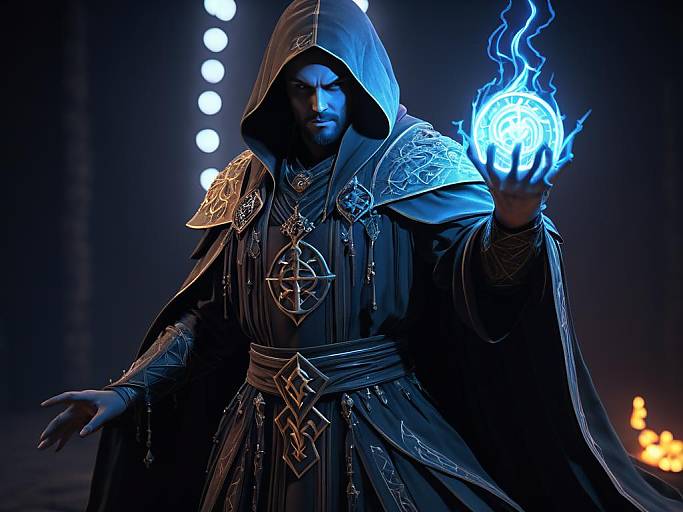 Necromancer Casting Magic Spell