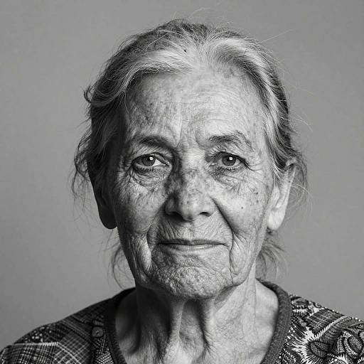 Monochrome Portrait of Resilient Woman