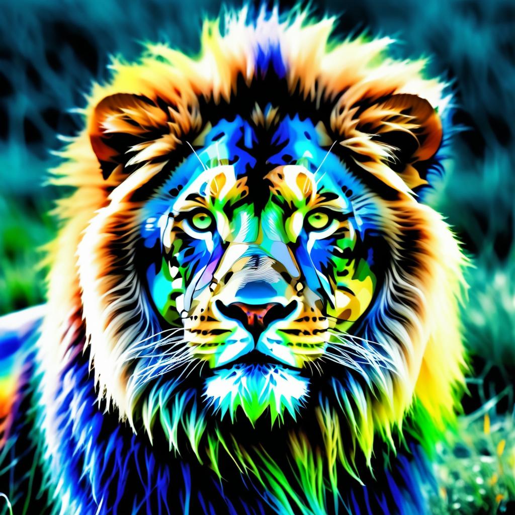 Vivid XRAY Lion Macro Photography