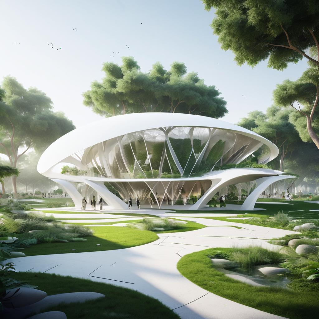 Futuristic Urban Zoo Pavilion Concept